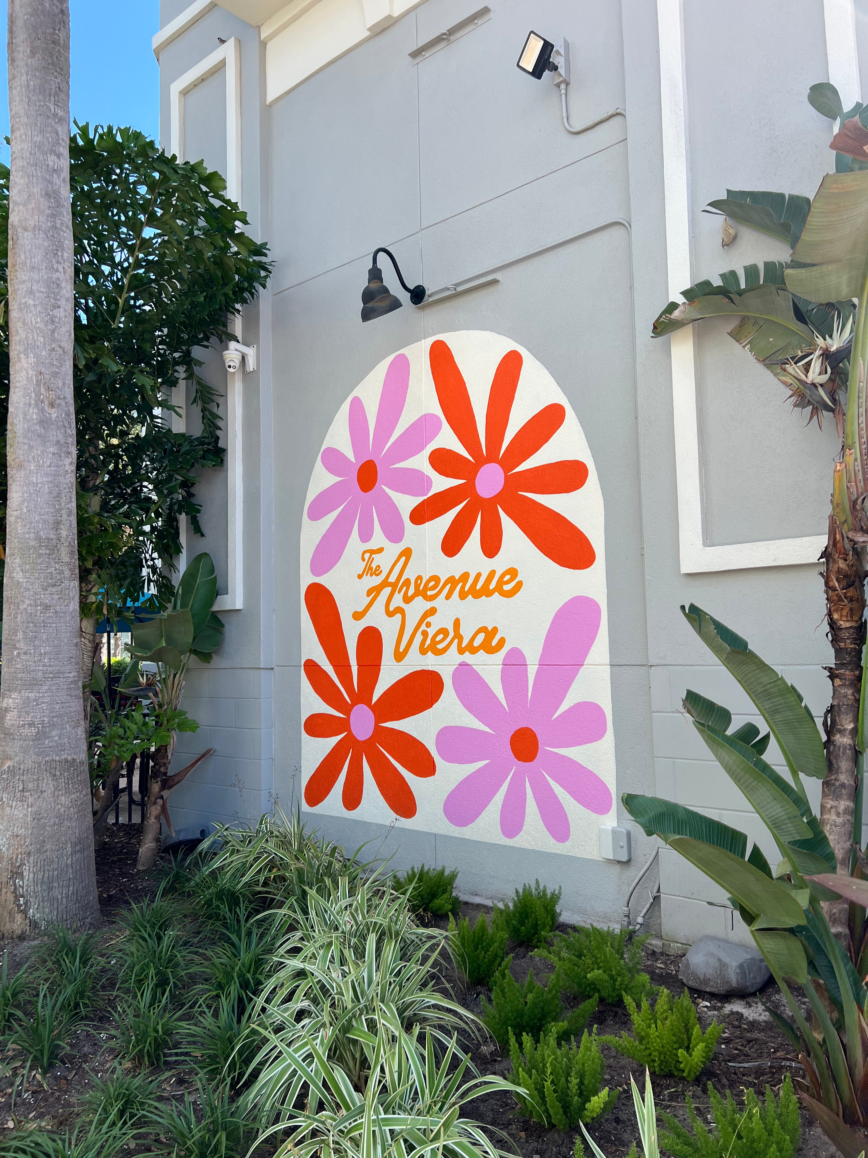 mural painted in Viera Florida at the Avenue Brevard County