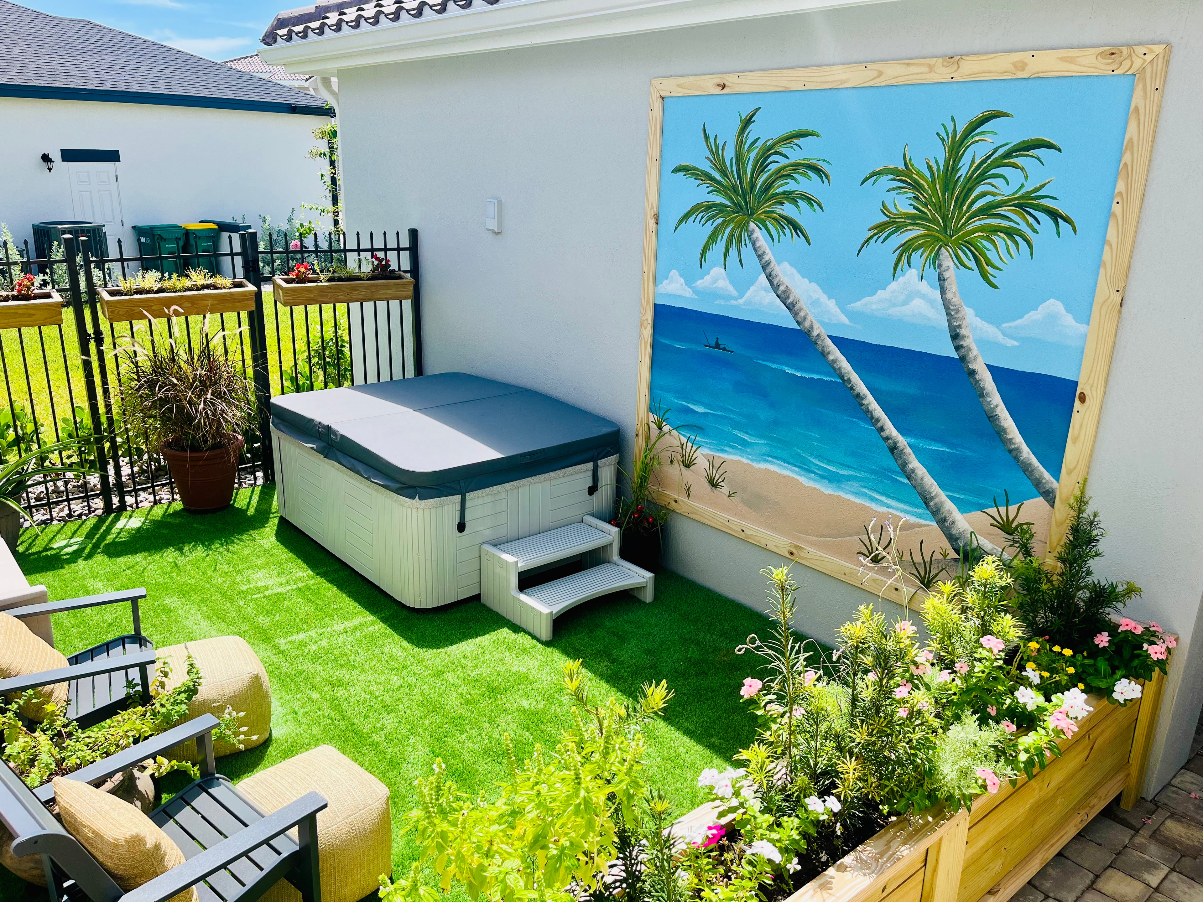Outdoor beach mural in Brevard County Florida